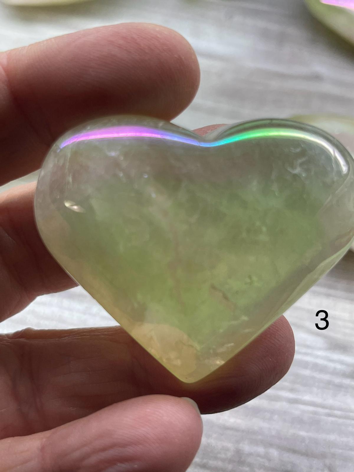 Aura Citrine Hearts