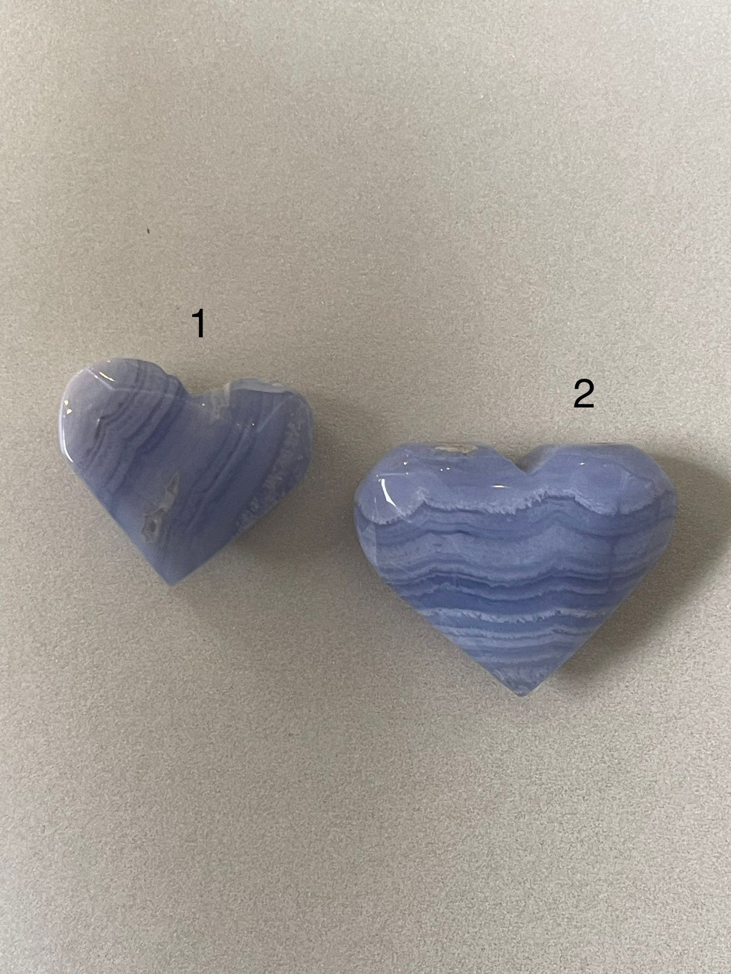 Blue Lace Agate Hearts