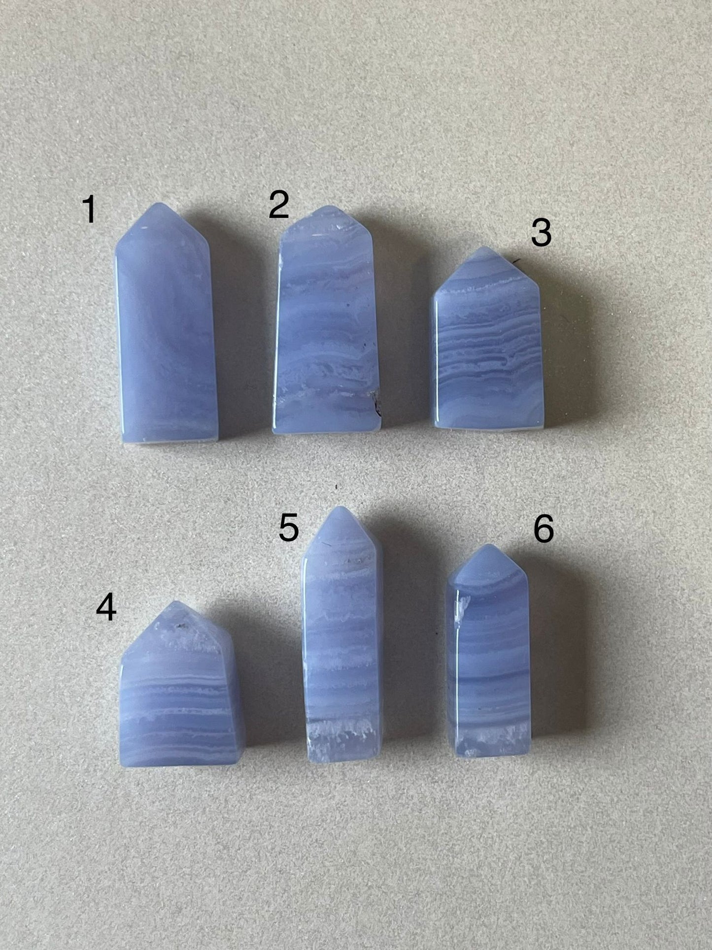 Blue Lace Agate Towers