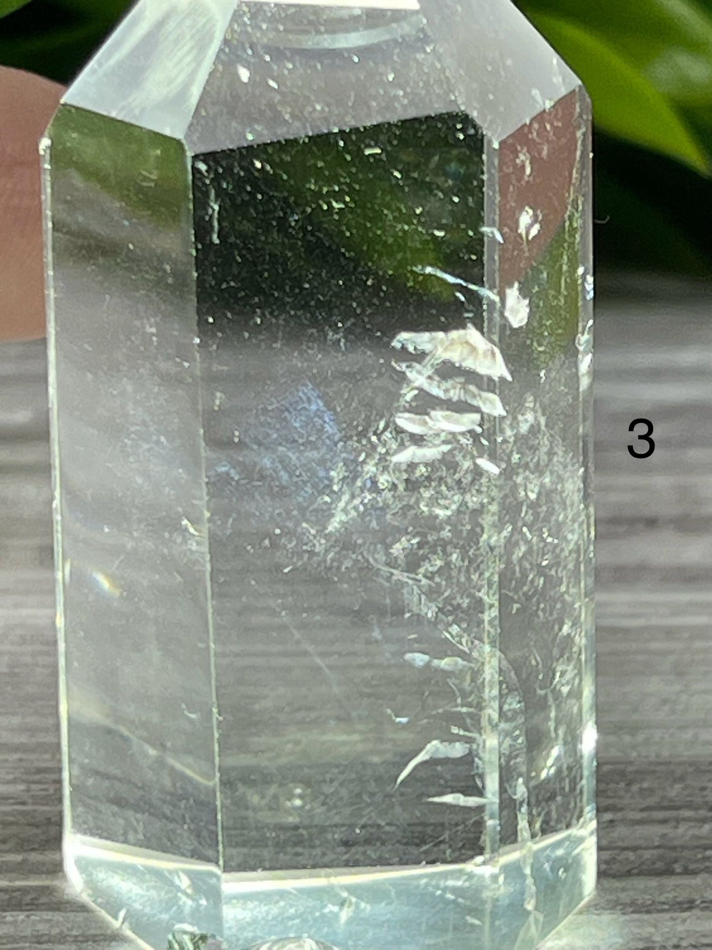 Clear Quartz with Blue Needle Towers