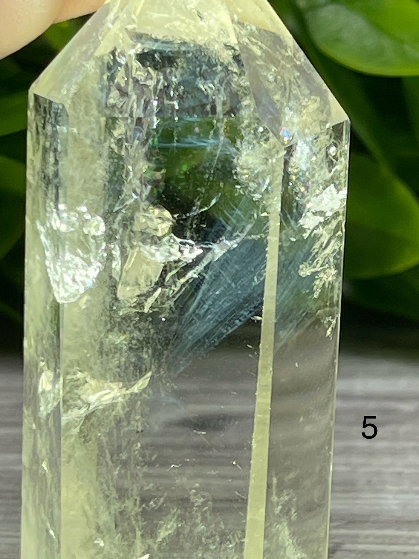 Clear Quartz with Blue Needle Towers