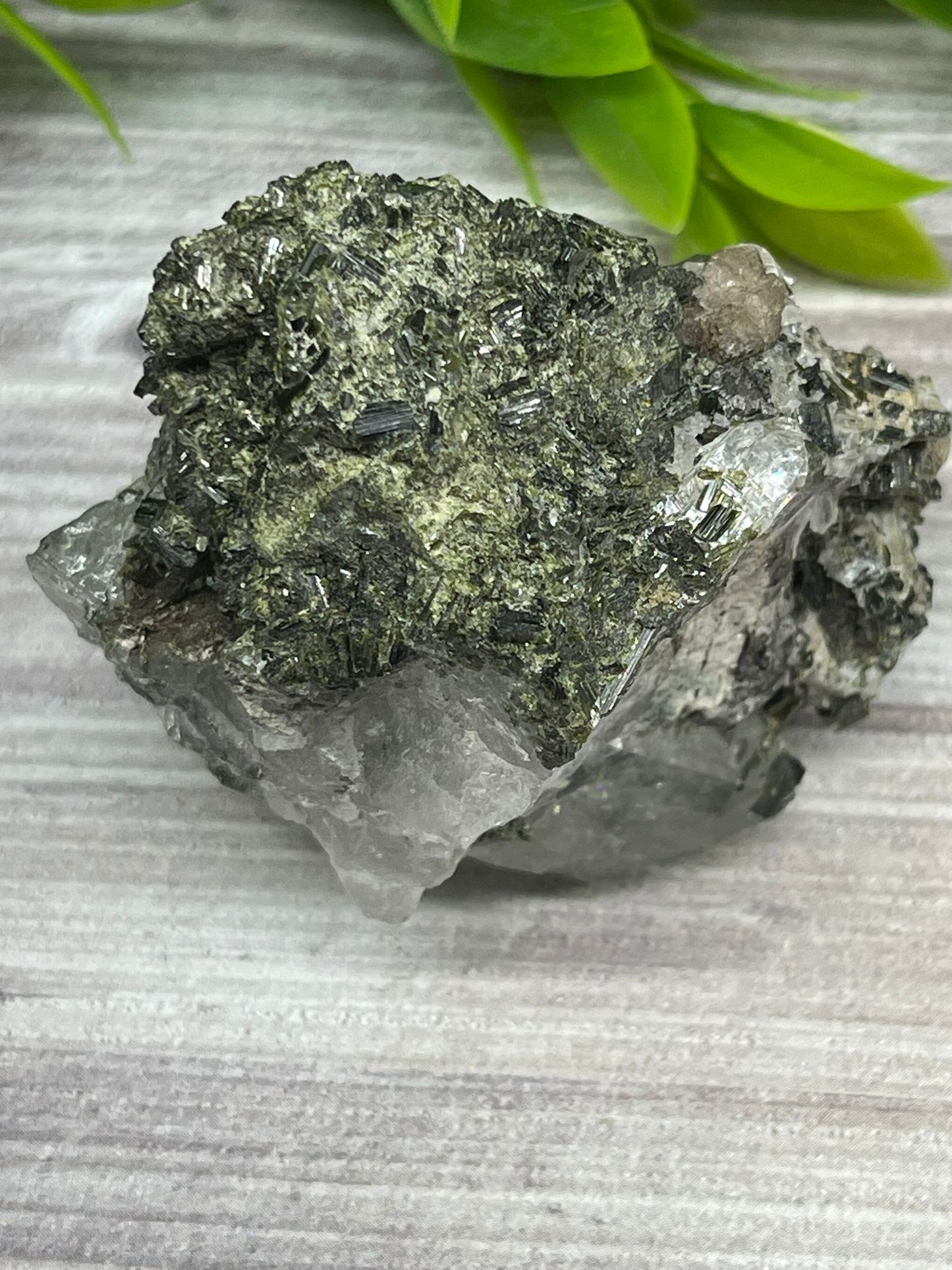 Epidote with Quartz Specimen