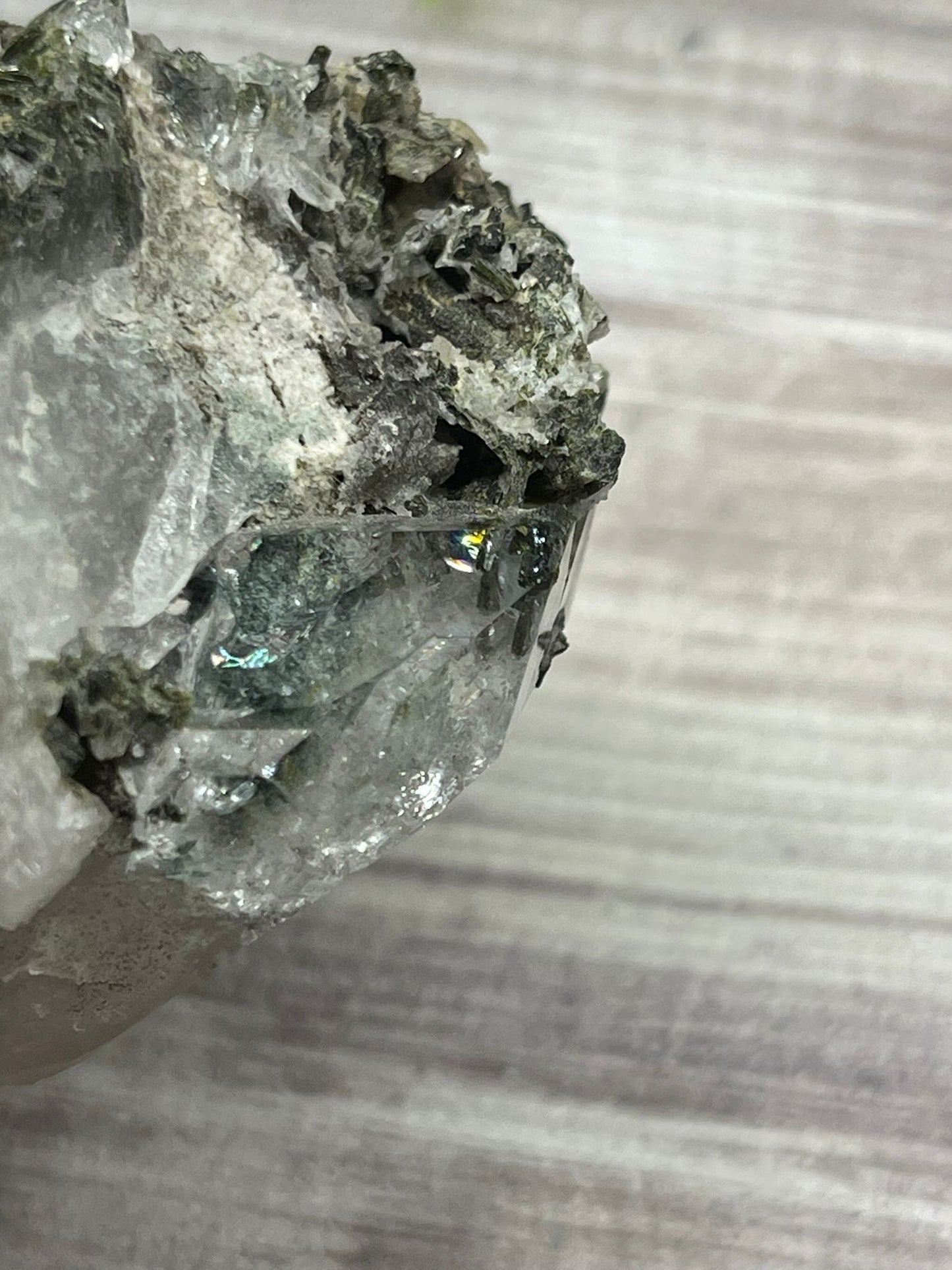 Epidote with Quartz Specimen