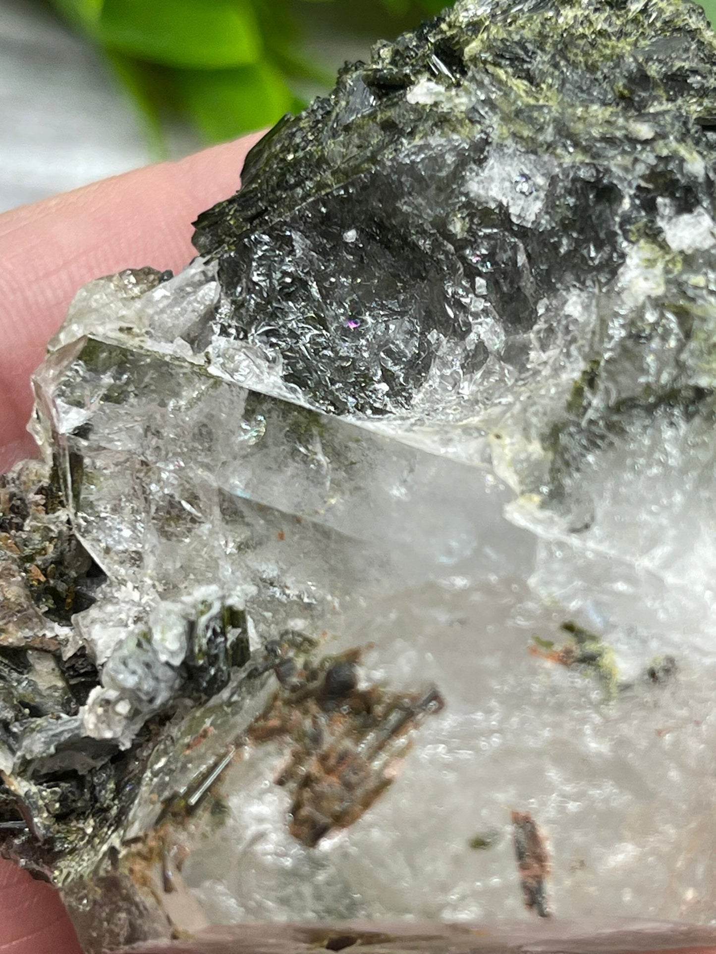 Epidote with Quartz Specimen