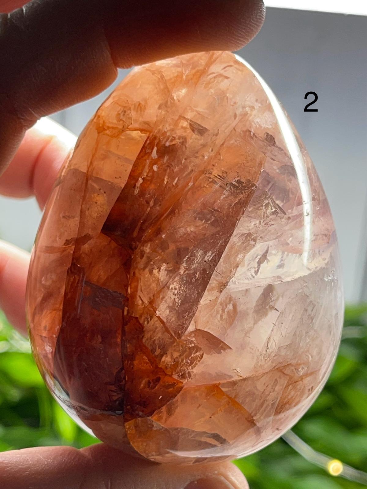 Hematoid (Fire) Quartz Eggs