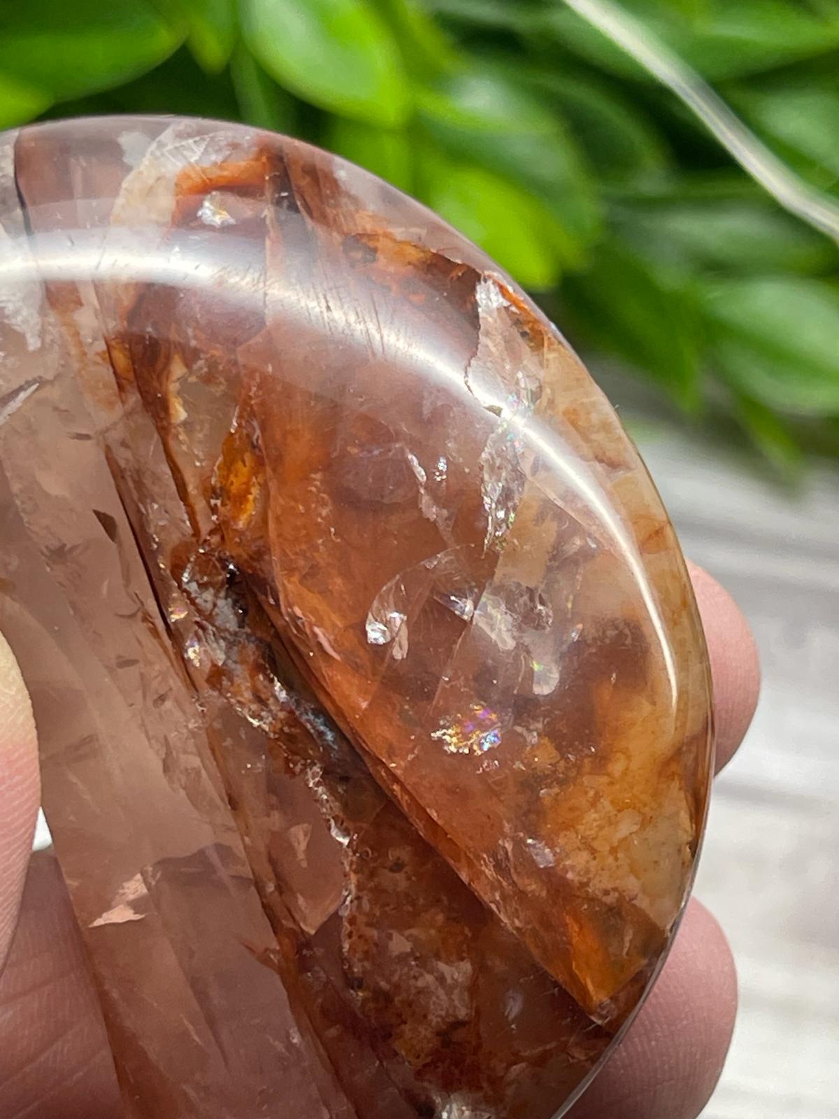 Hematoid (Fire) Quartz Moons