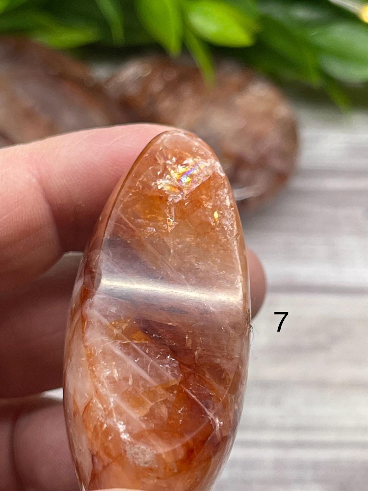 Hematoid (Fire) Quartz Moons