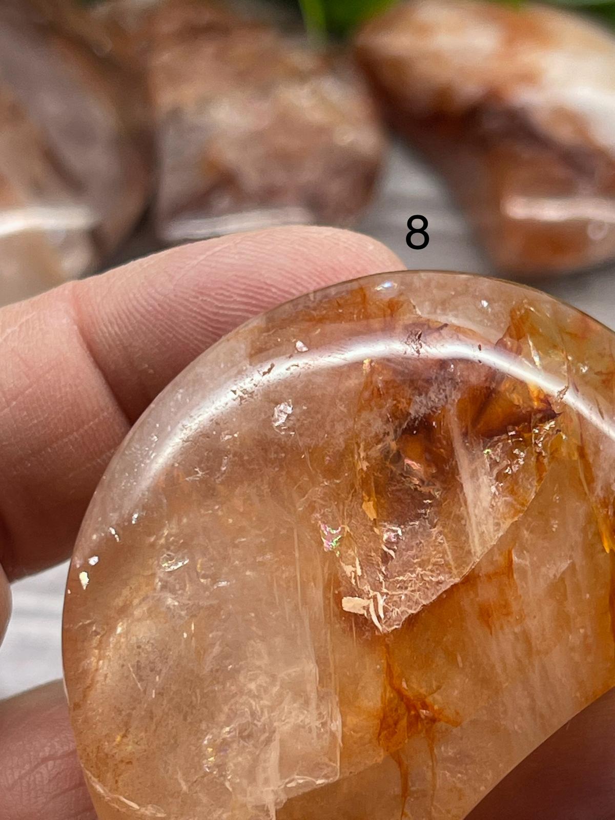 Hematoid (Fire) Quartz Moons