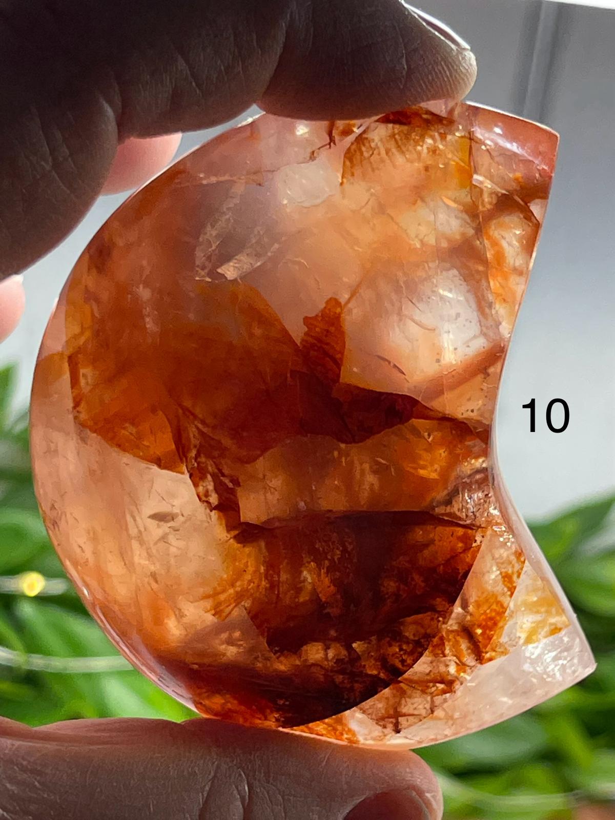 Hematoid (Fire) Quartz Moons