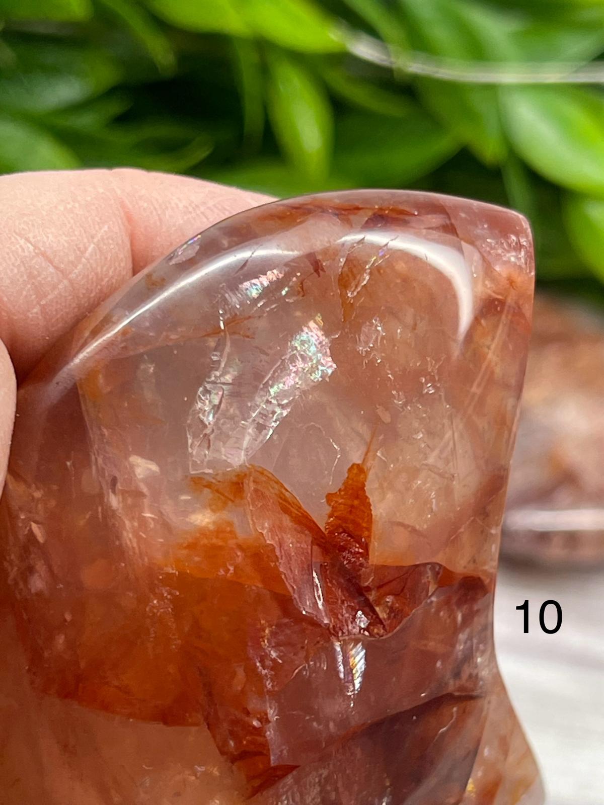 Hematoid (Fire) Quartz Moons