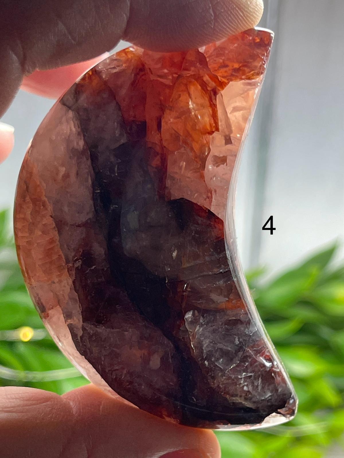 Hematoid (Fire) Quartz Moons