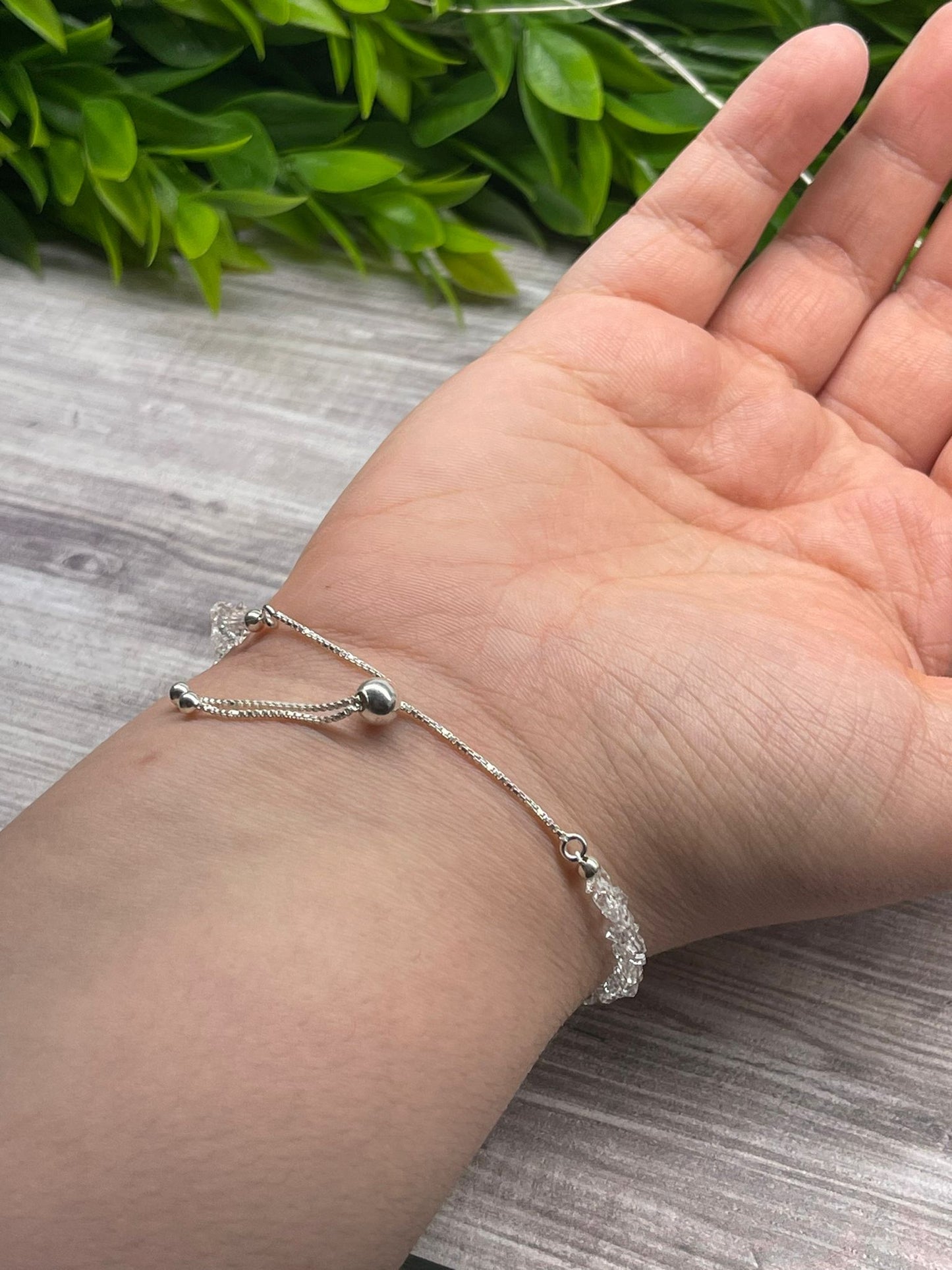 Herkimer Diamond 925 Sterling Silver Bracelet