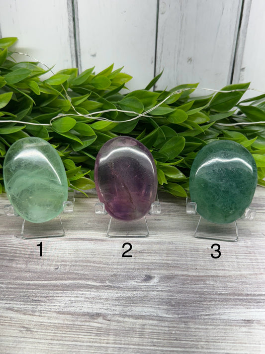 Fluorite Palm Stones