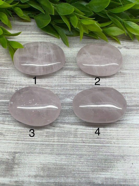 Rose Quartz Palm Stones