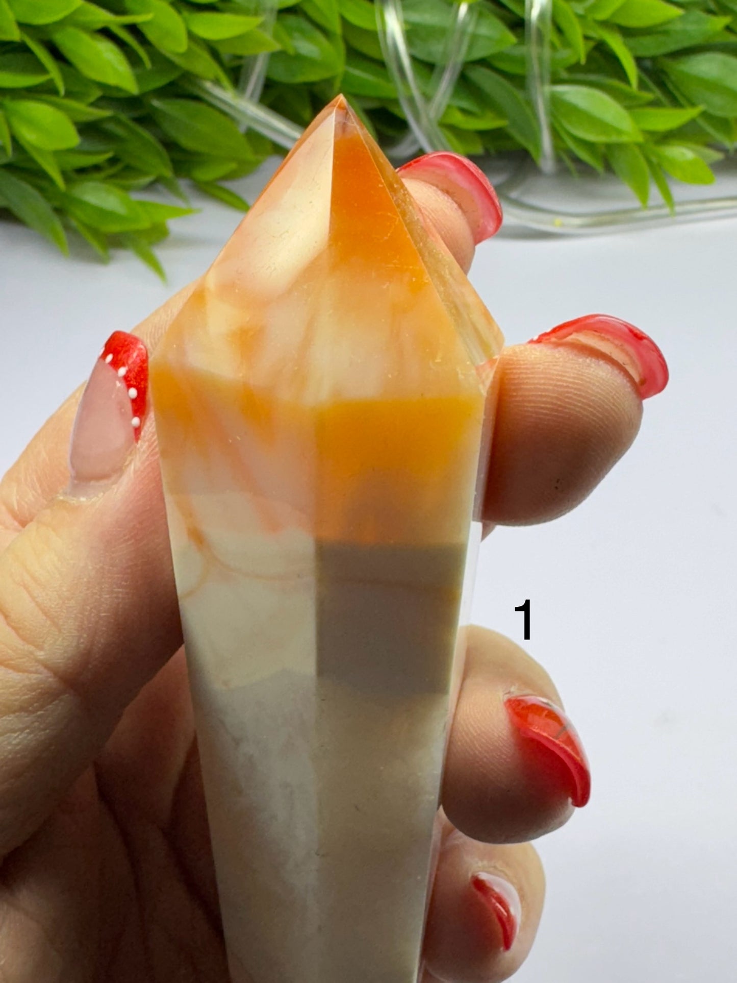 Carnelian Wand on Stand