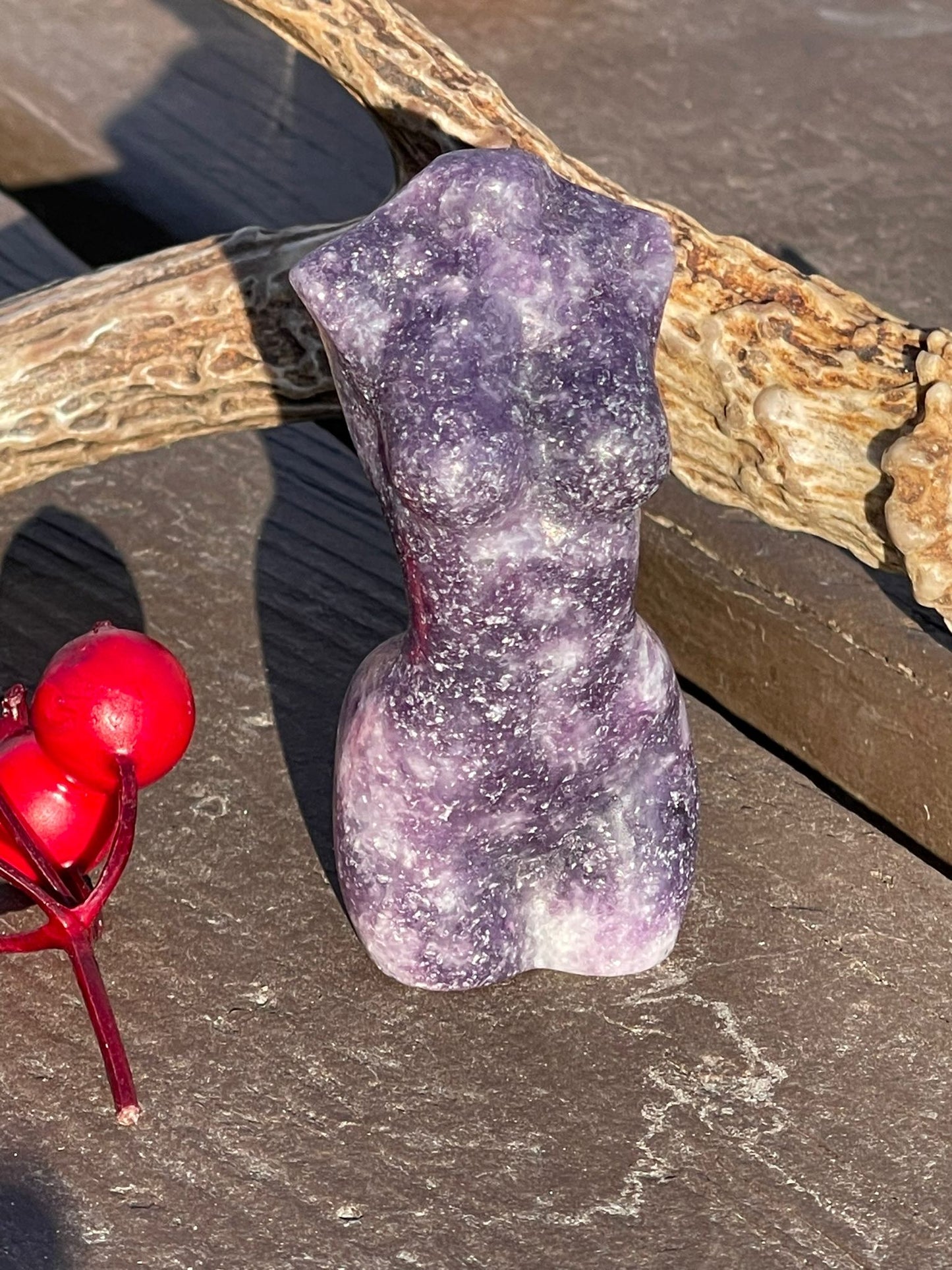 Lepidolite Goddess Body