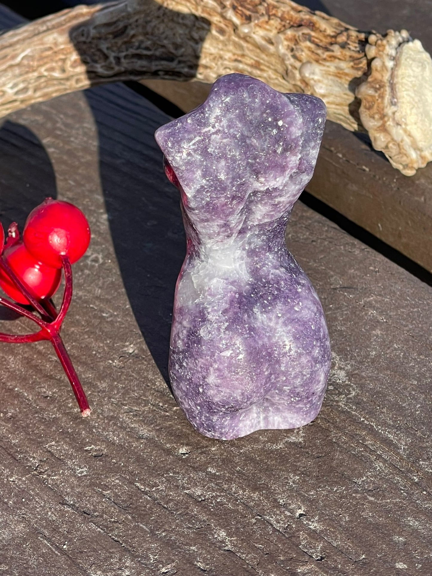 Lepidolite Goddess Body