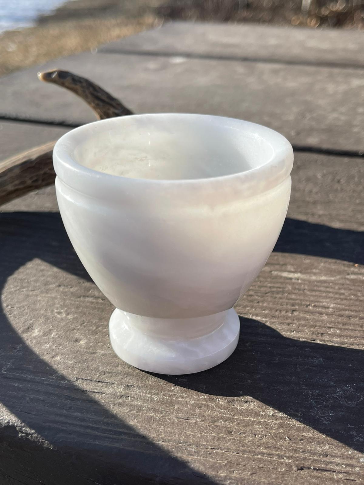 White Jade Mortar & Pestle Set