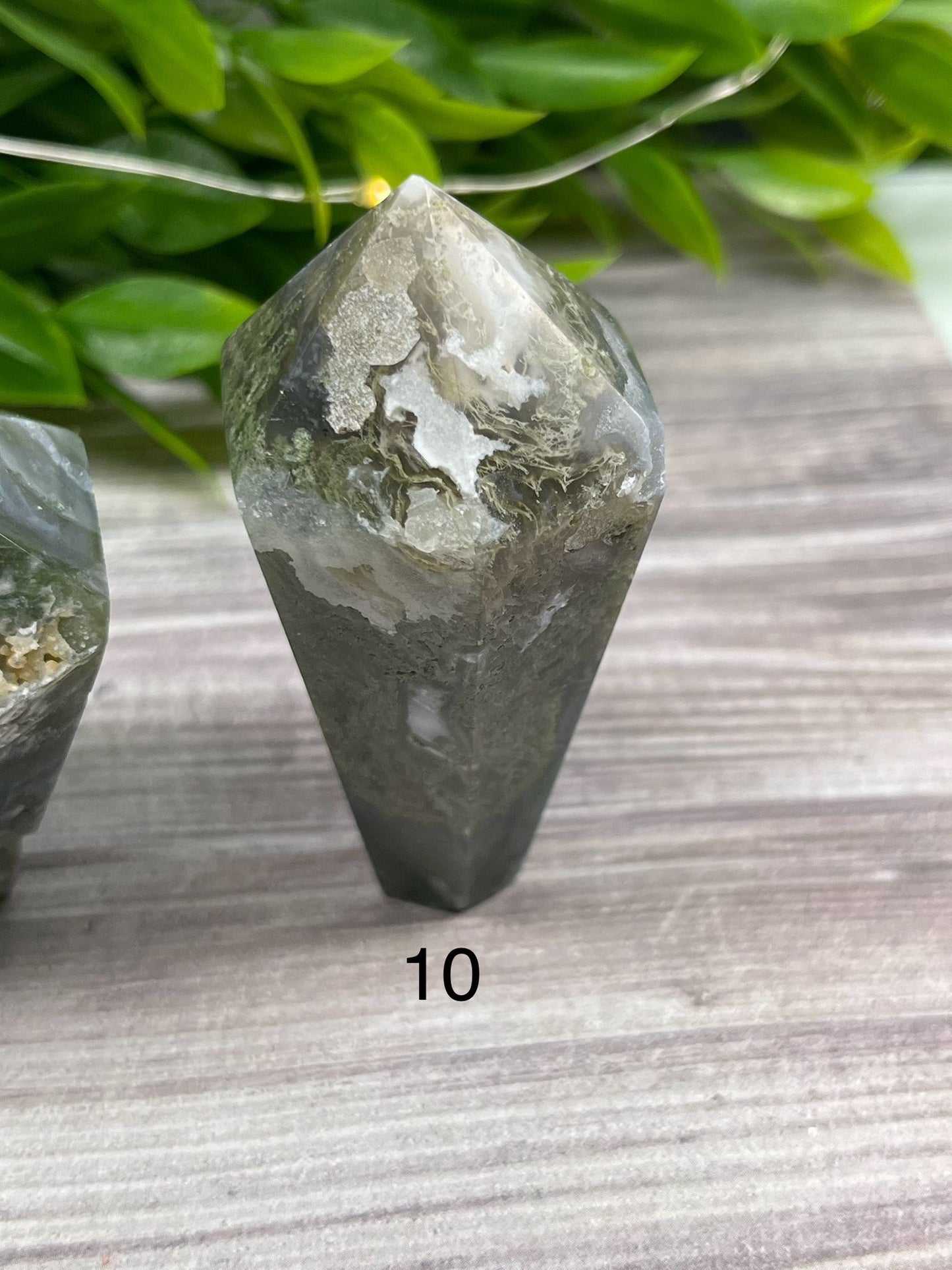 Moss Agate Cupcake Towers