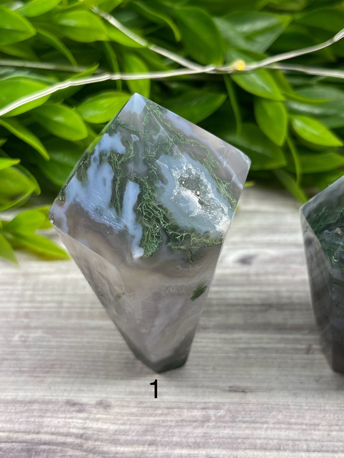 Moss Agate Cupcake Towers