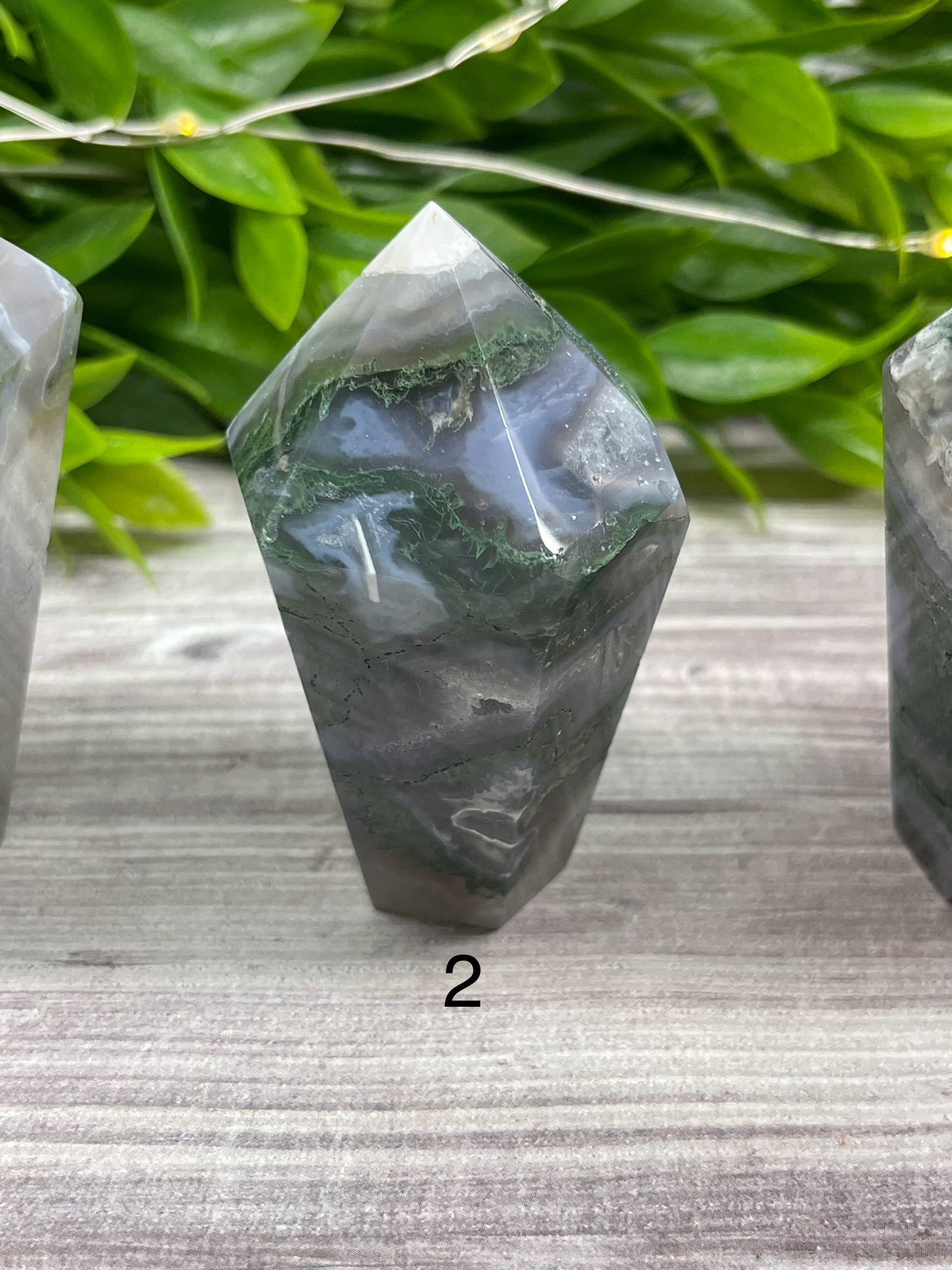 Moss Agate Cupcake Towers