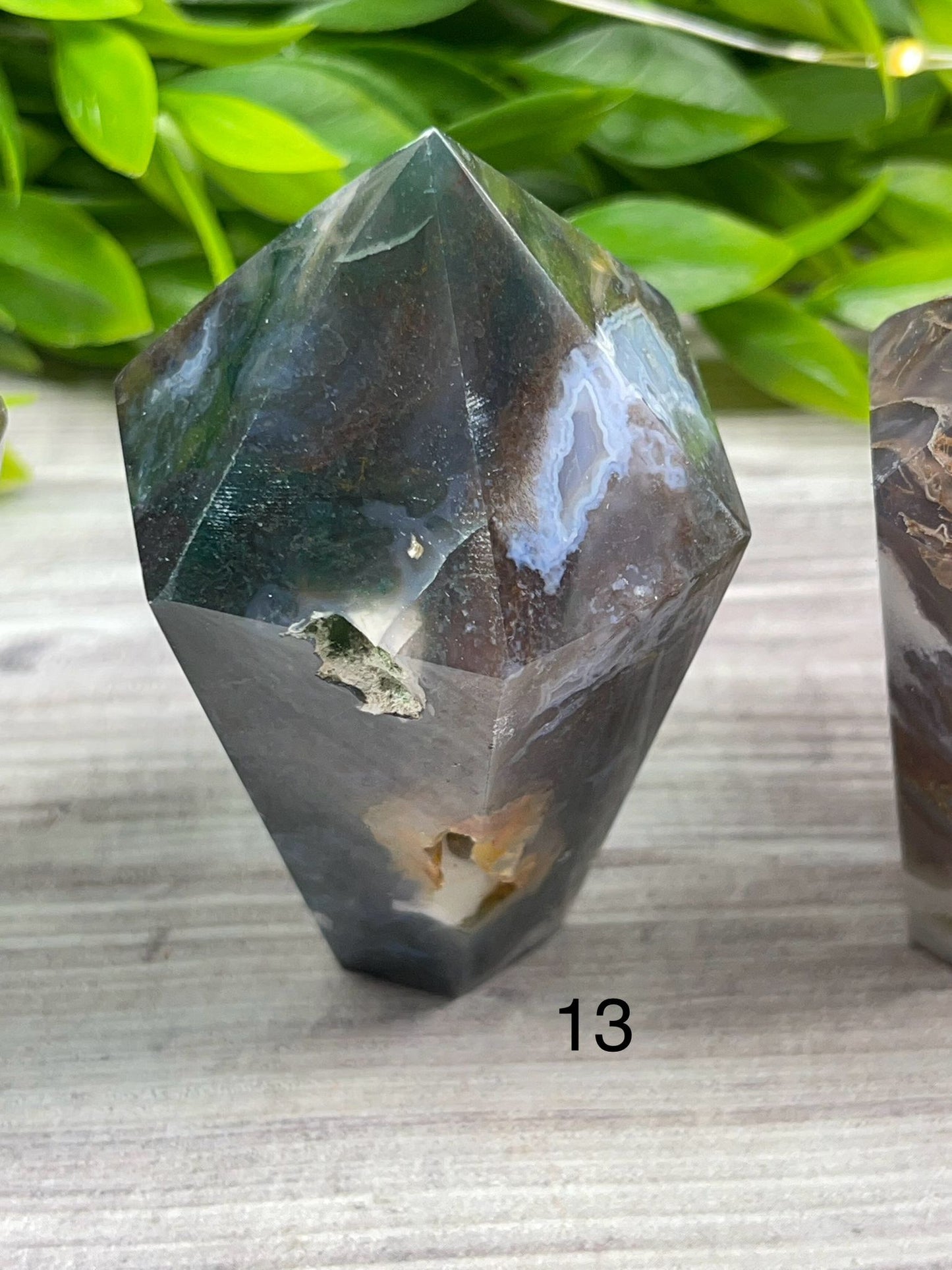 Moss Agate Cupcake Towers