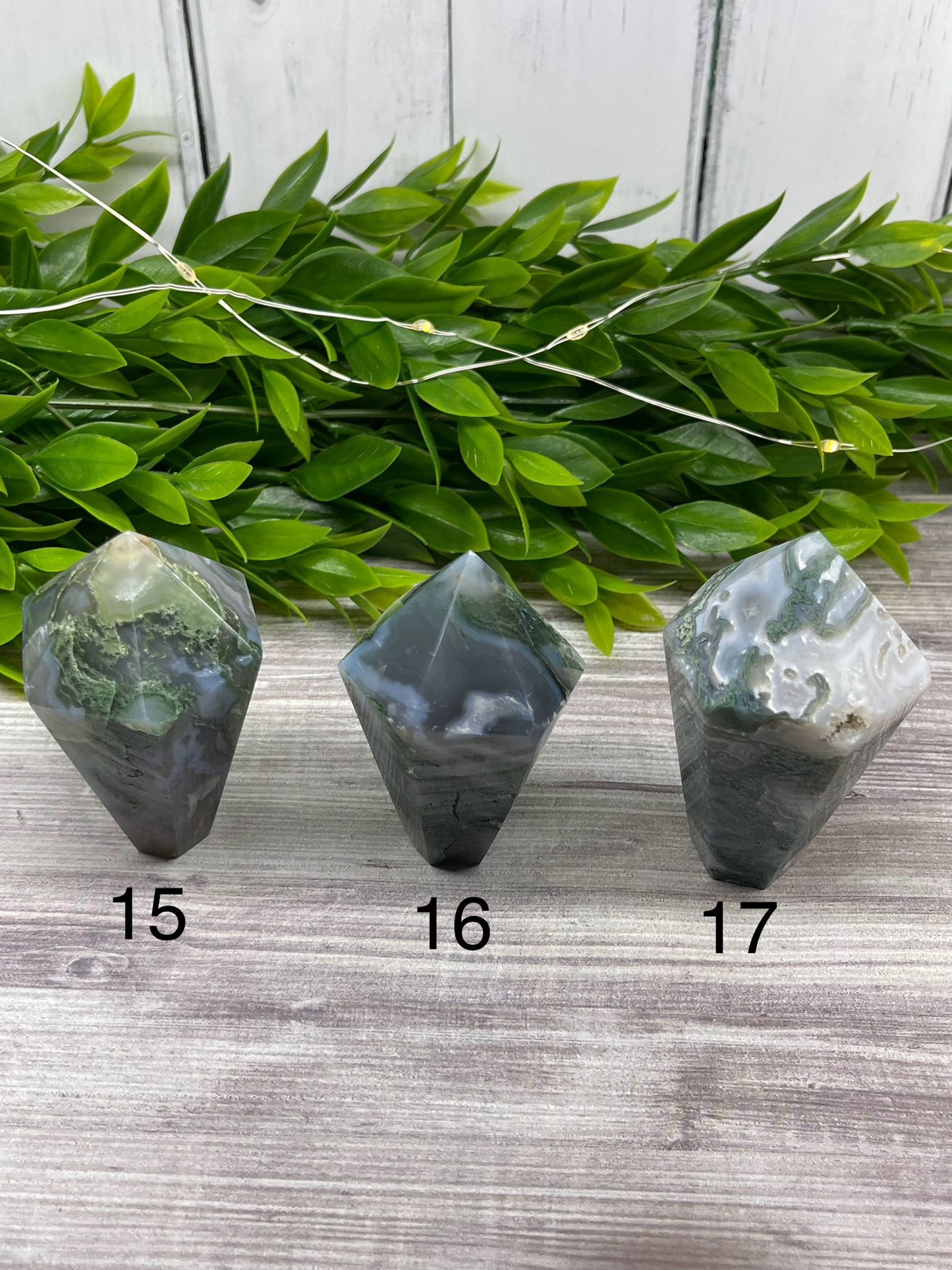 Moss Agate Cupcake Towers