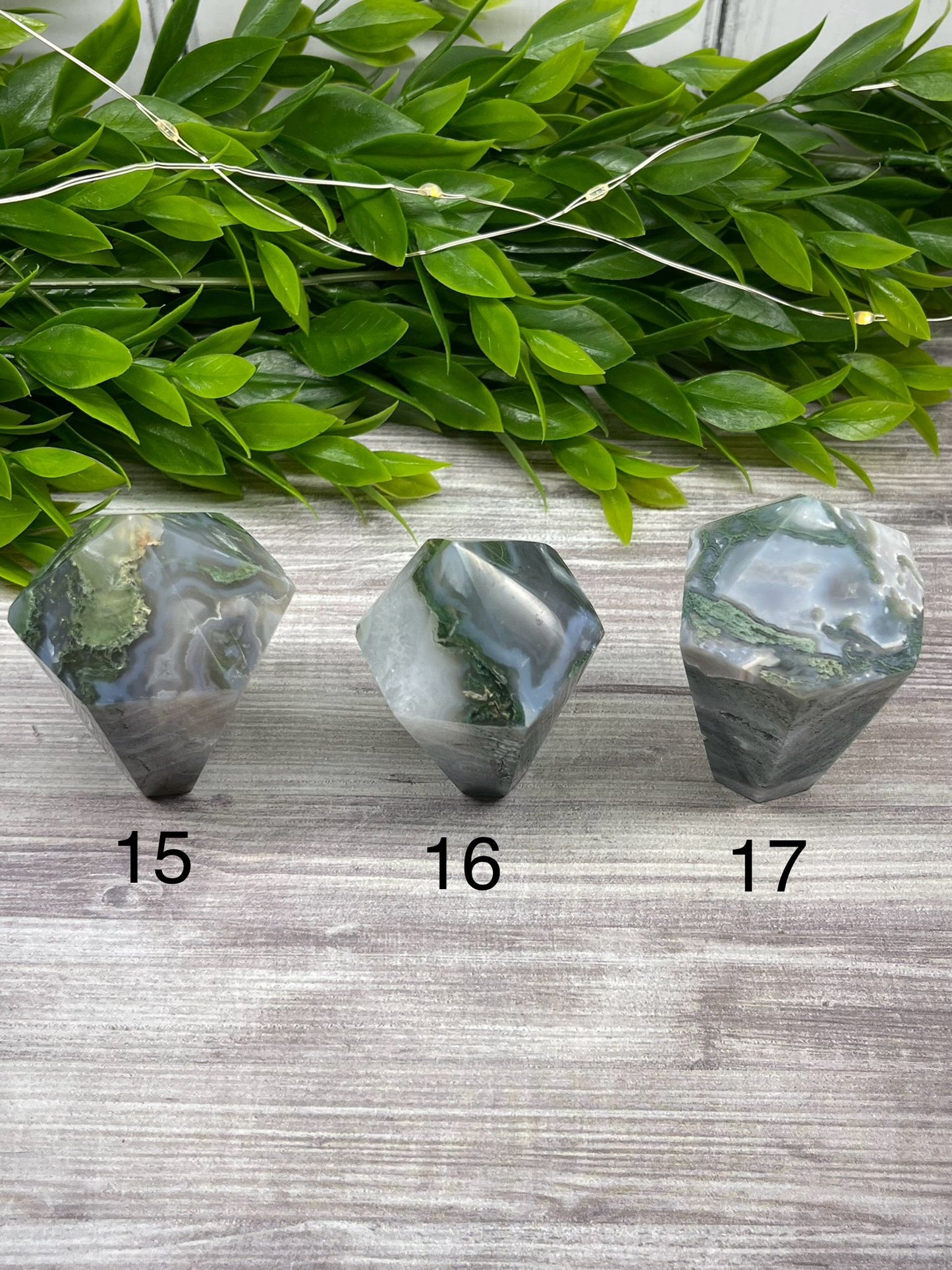 Moss Agate Cupcake Towers