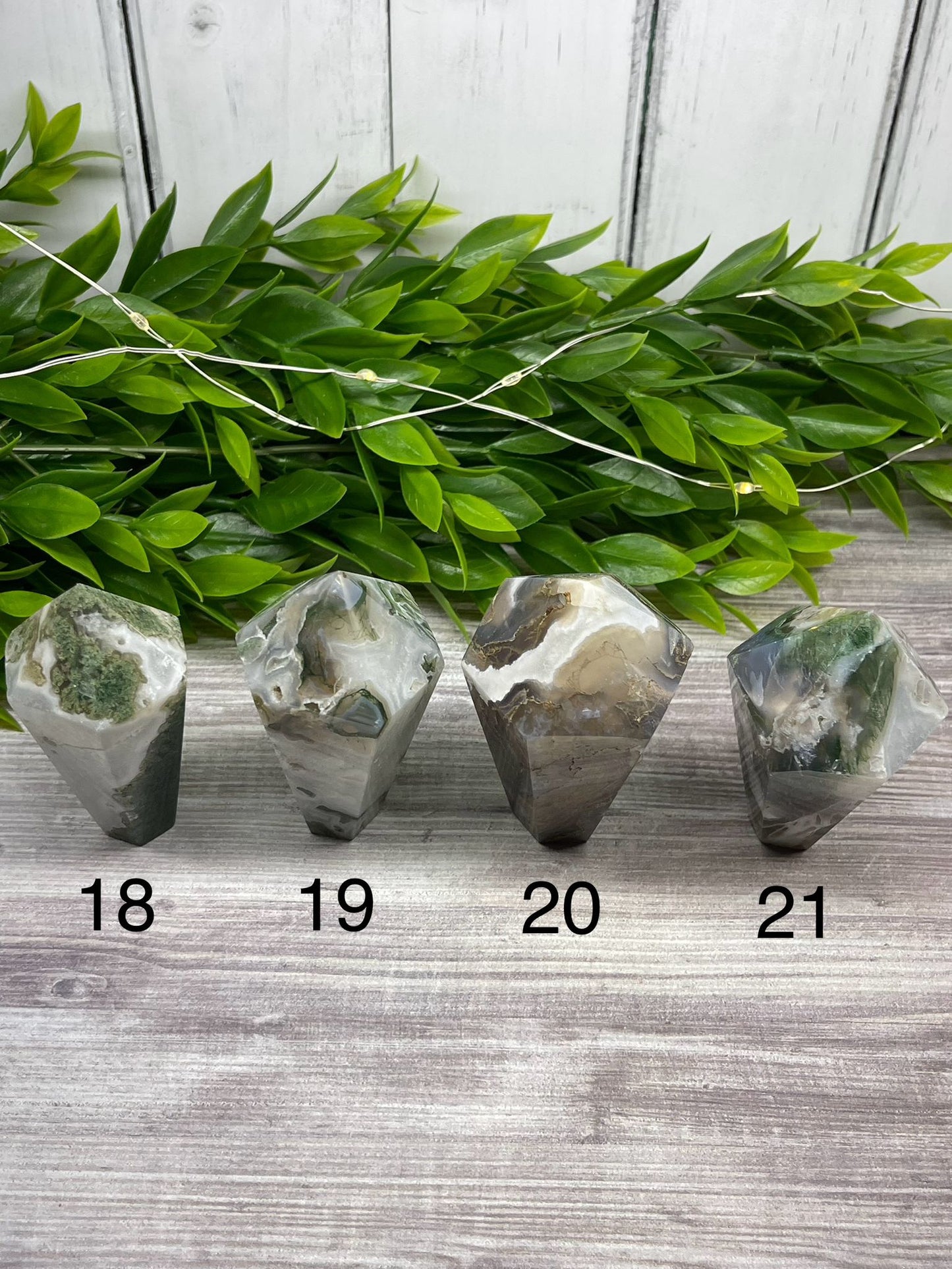 Moss Agate Cupcake Towers