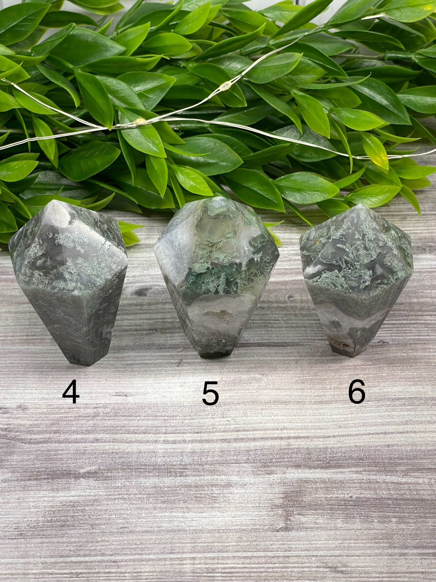 Moss Agate Cupcake Towers