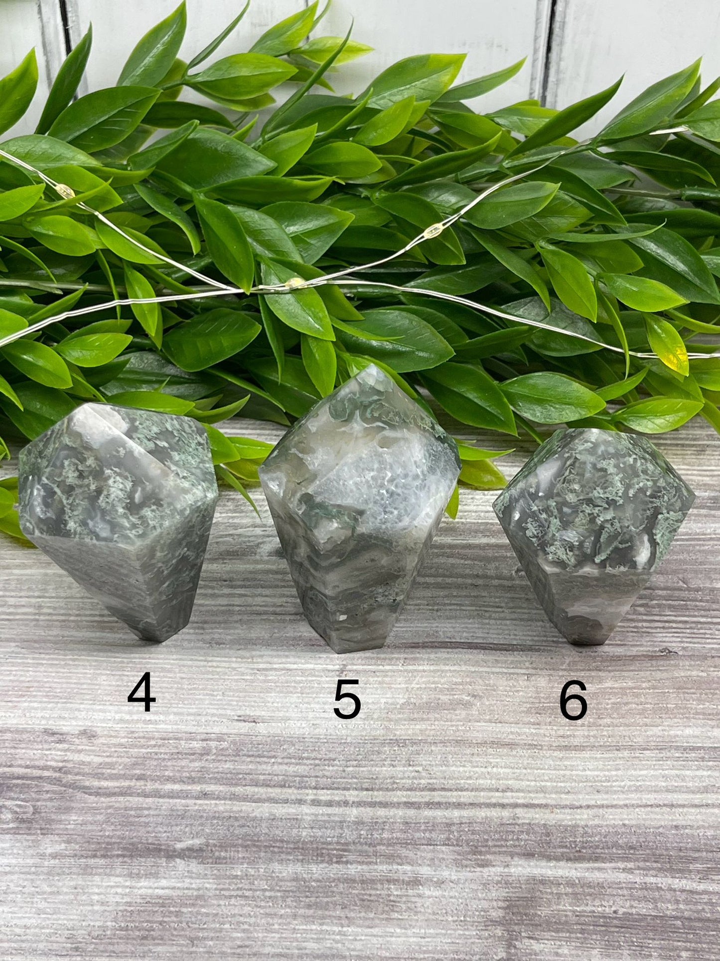 Moss Agate Cupcake Towers