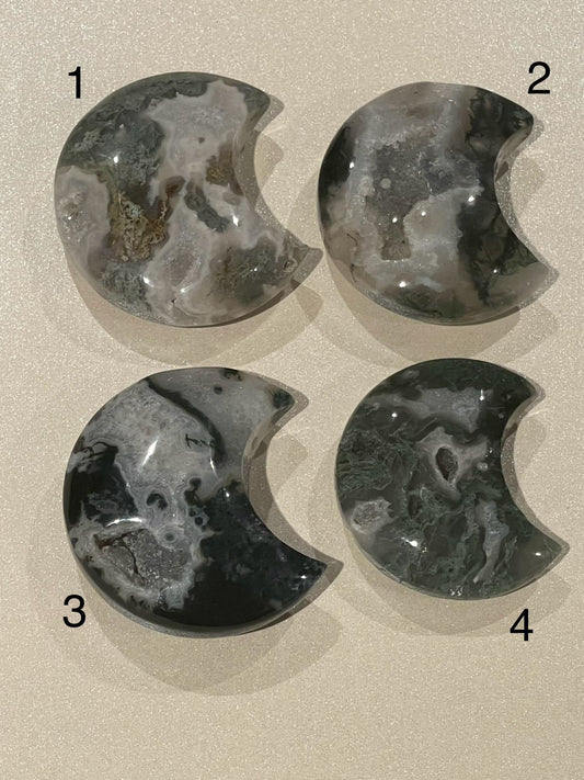 Moss Agate Moons