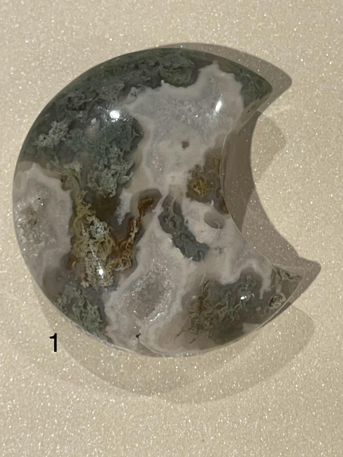 Moss Agate Moons