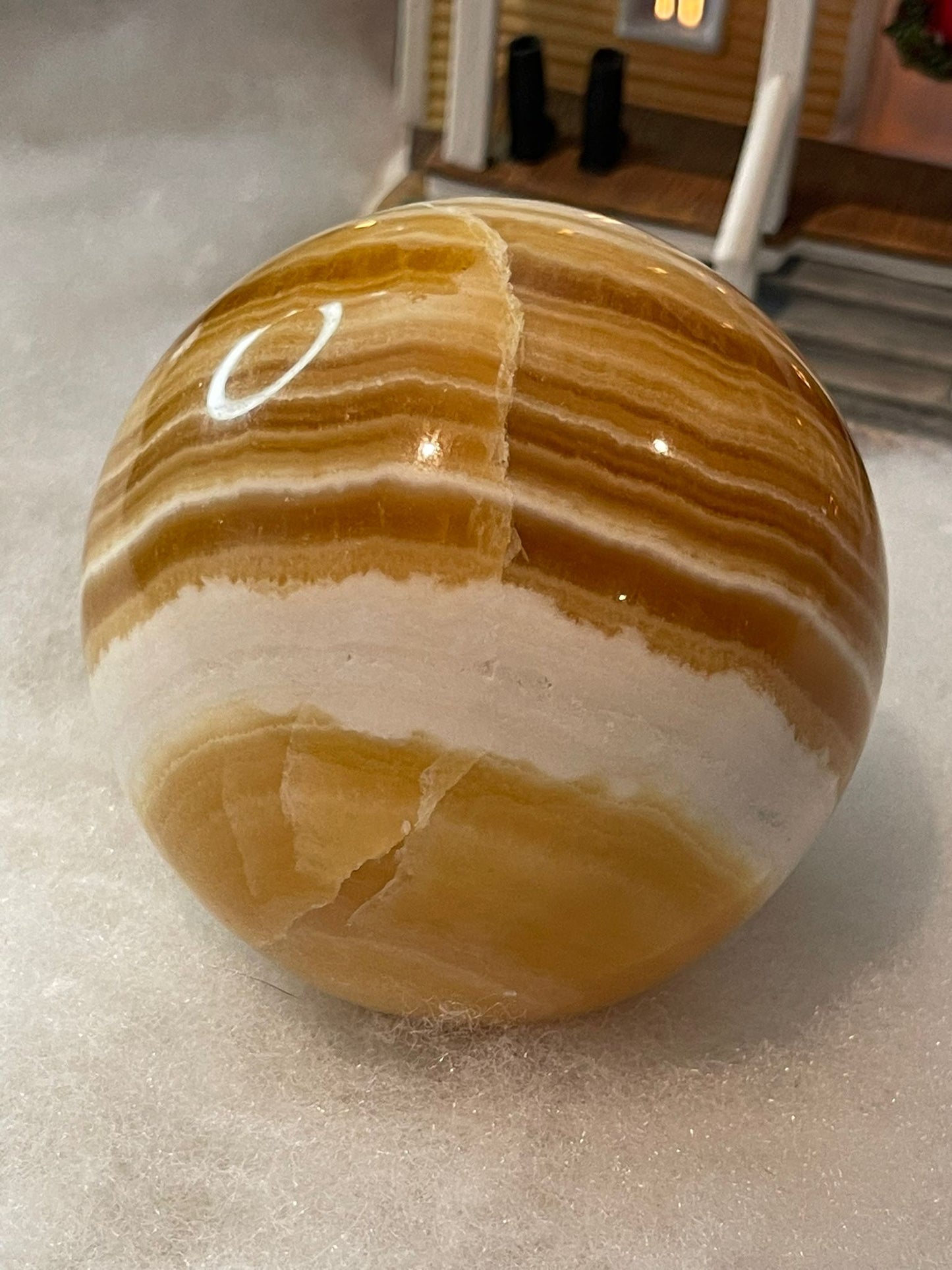 Orange Calcite Sphere