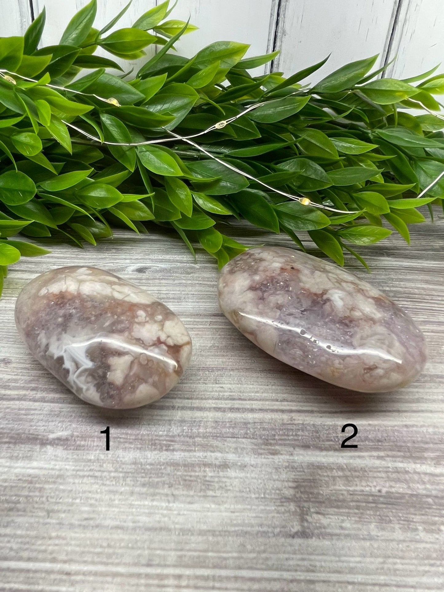 Pink Amethyst Palm Stones