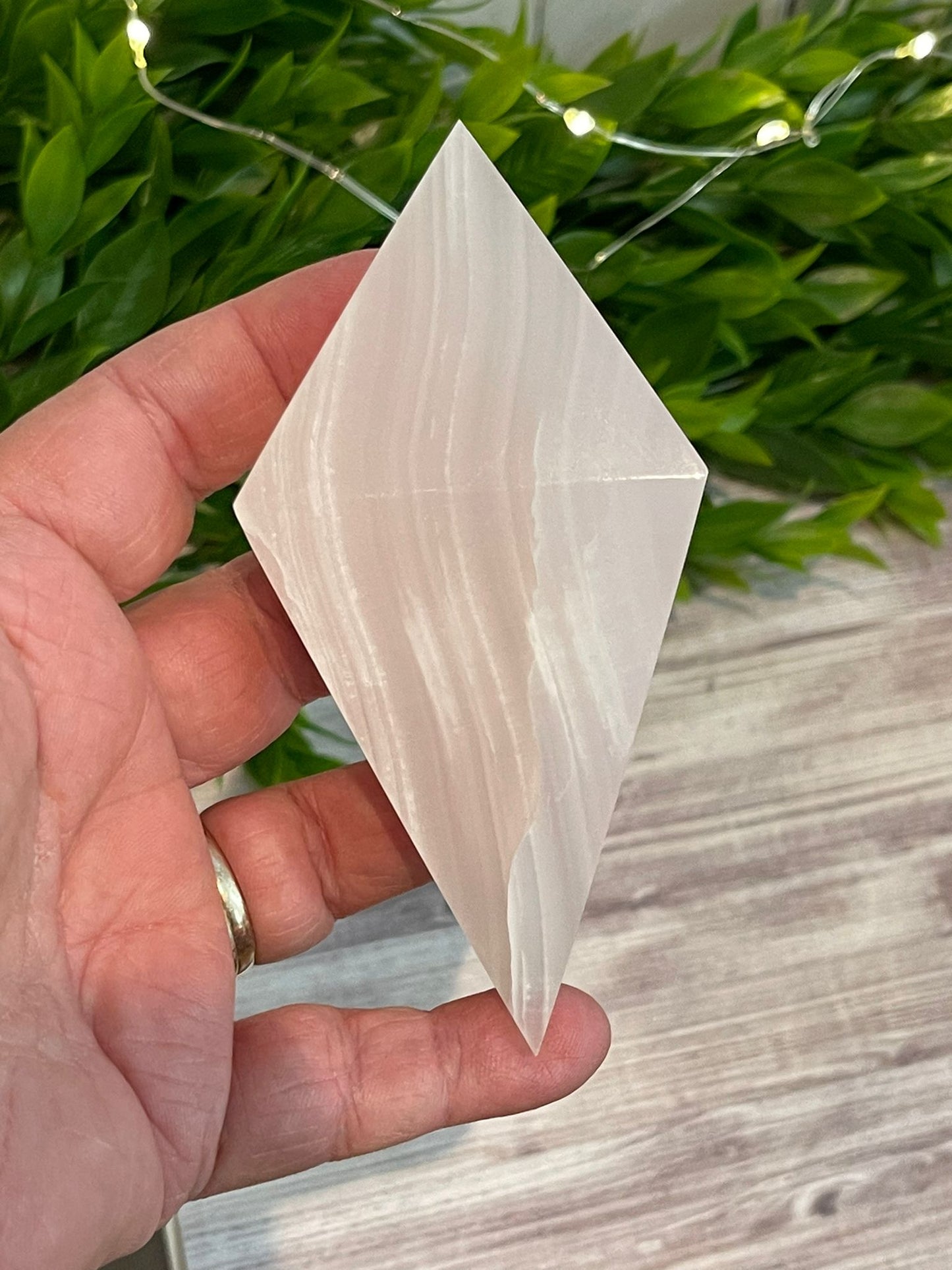 Pink Mangano Calcite Diamond