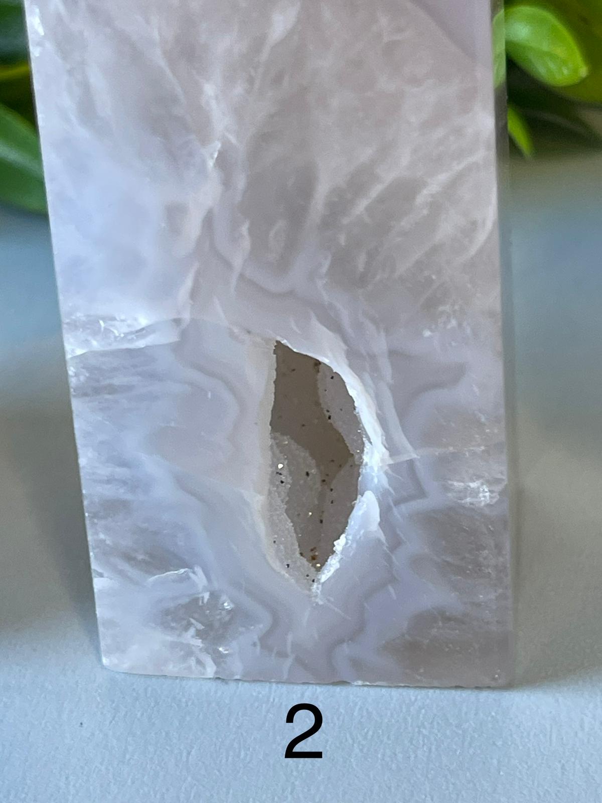 Druzy Agate Quartz Towers