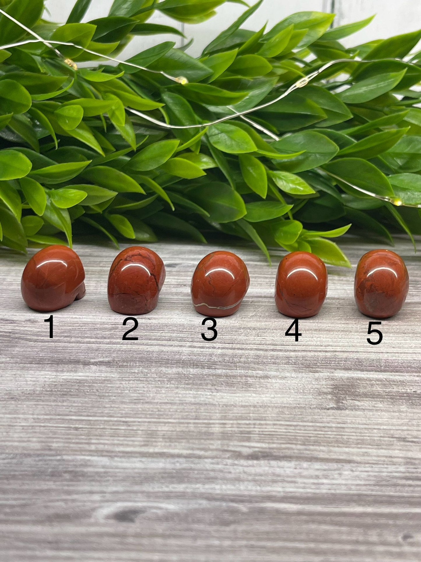 Mini Red Jasper Skulls