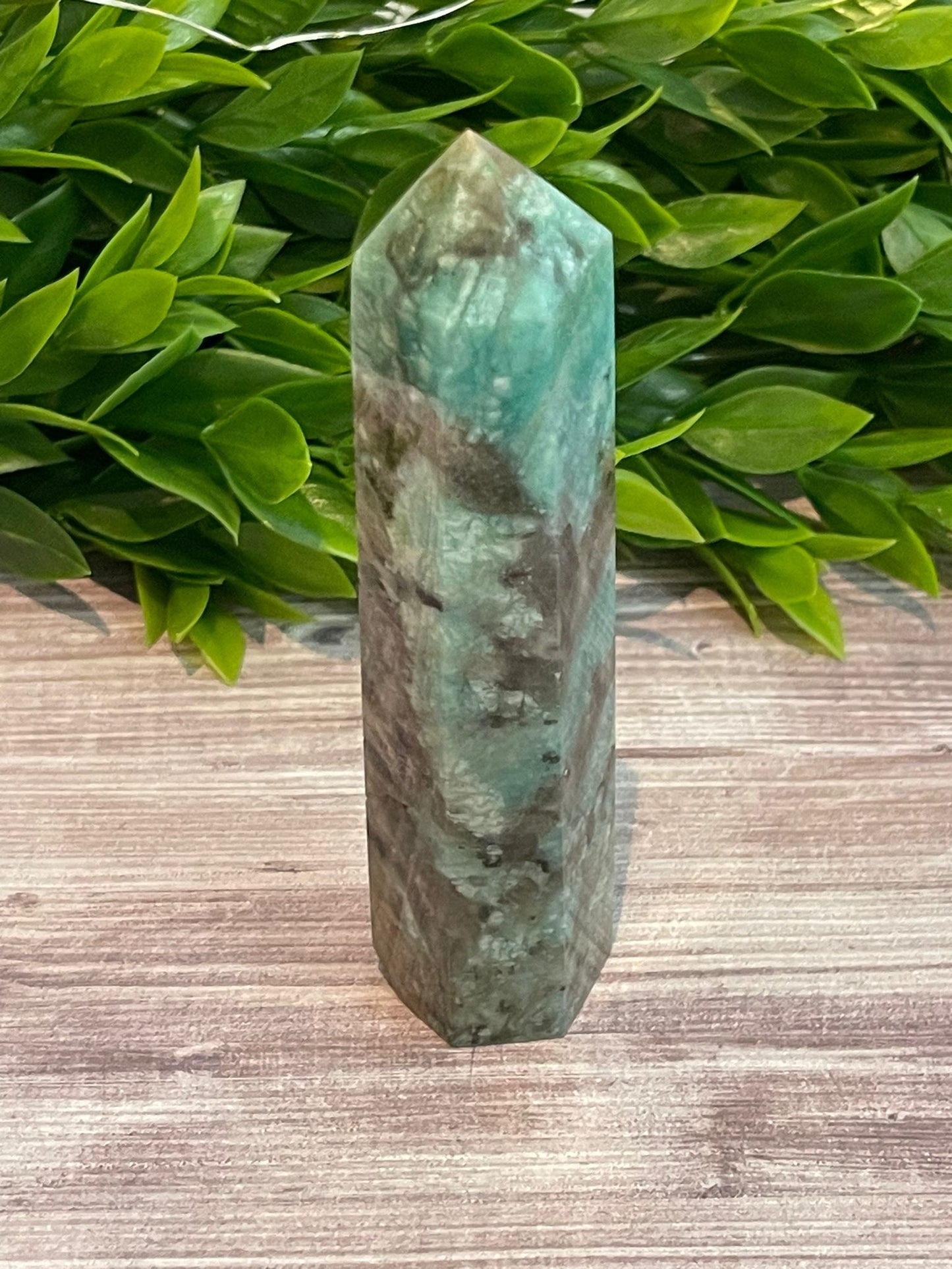 Smokey Amazonite Tower