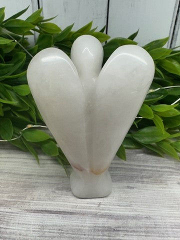White Quartz Angel Carving