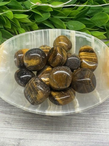 Tigers Eye Tumbled Stones