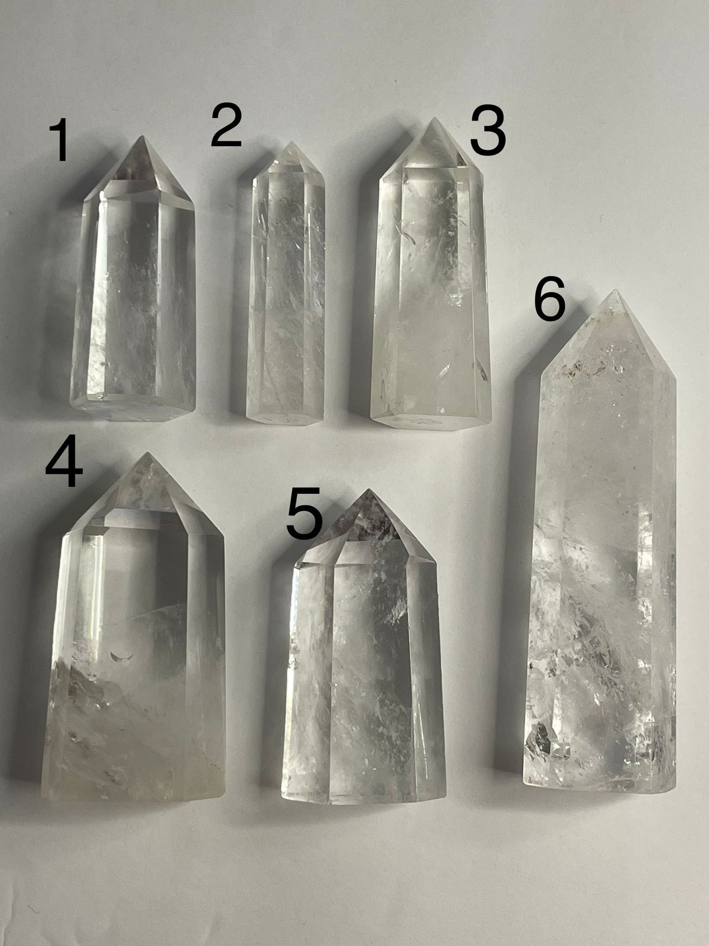 Clear Quartz Towers