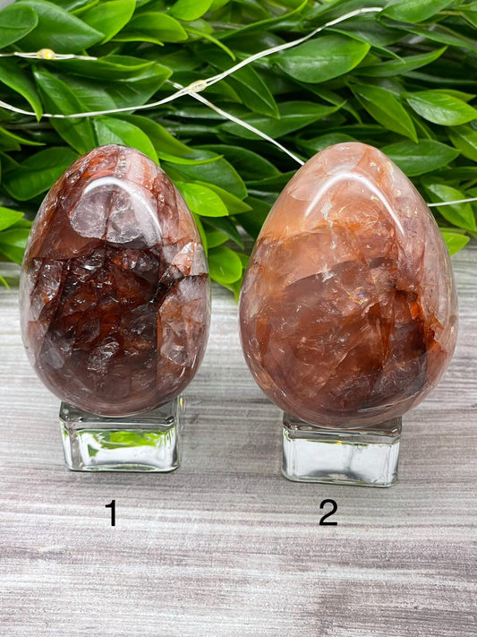 Hematoid (Fire) Quartz Eggs