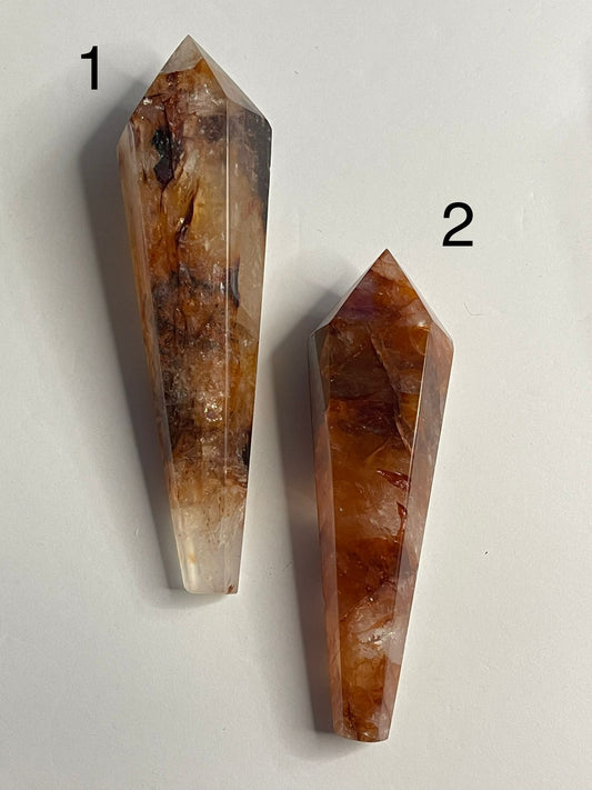 Hematoid (Fire) Quartz Wands