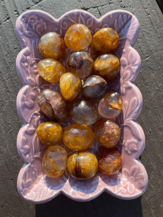 Golden Healer Tumbled Stones