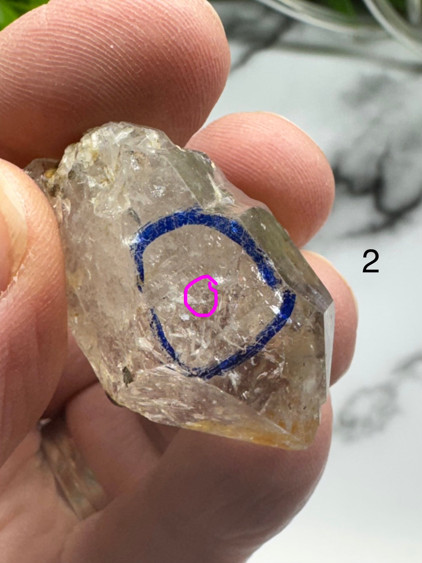 Enhydro Quartz Crystals