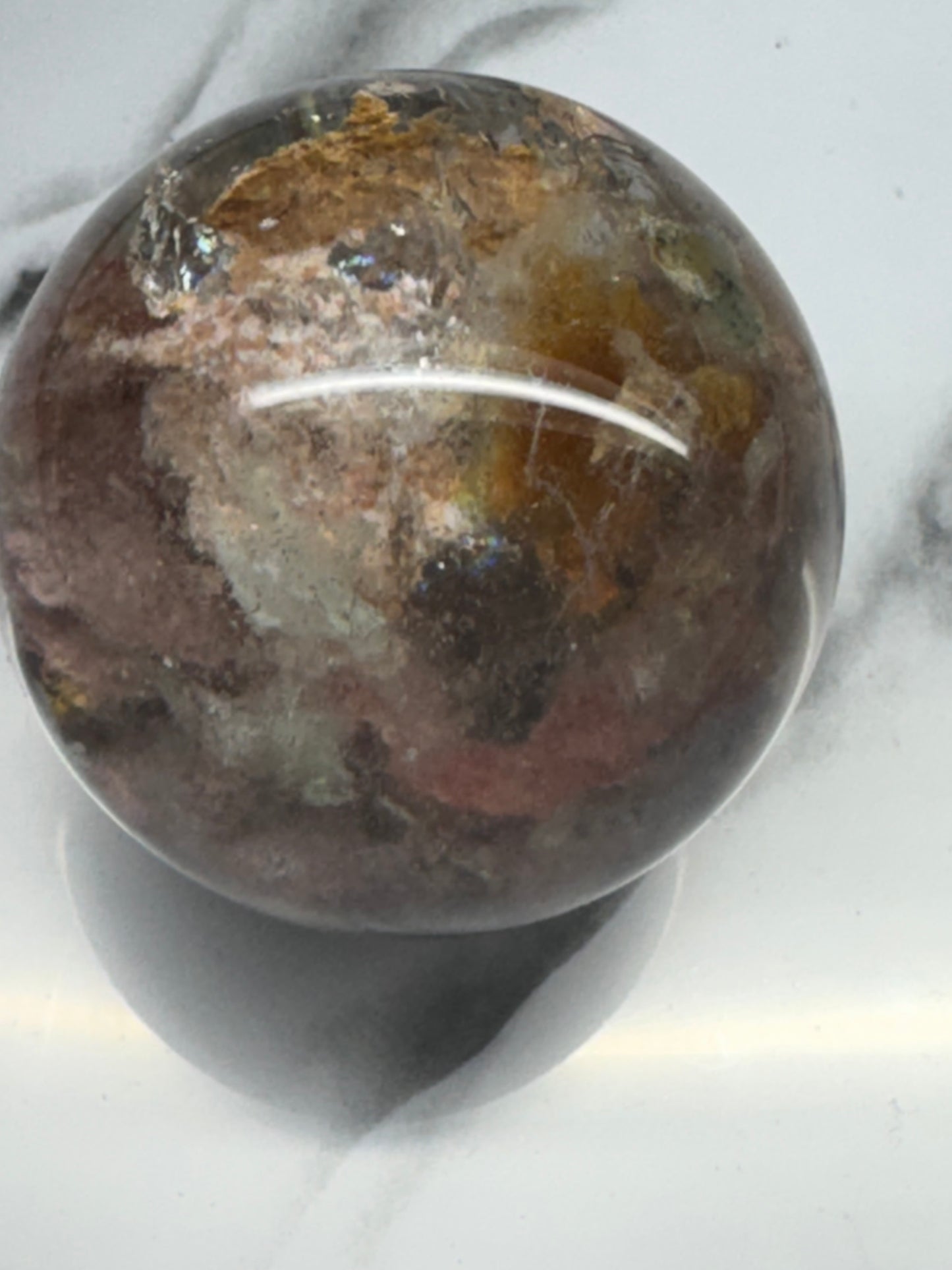 Thousand Layer Garden Quartz Sphere