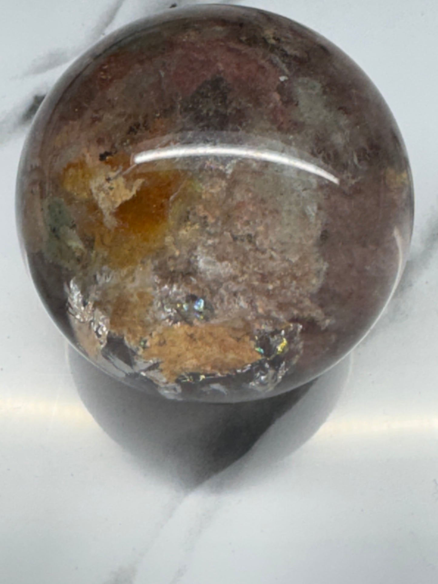 Thousand Layer Garden Quartz Sphere