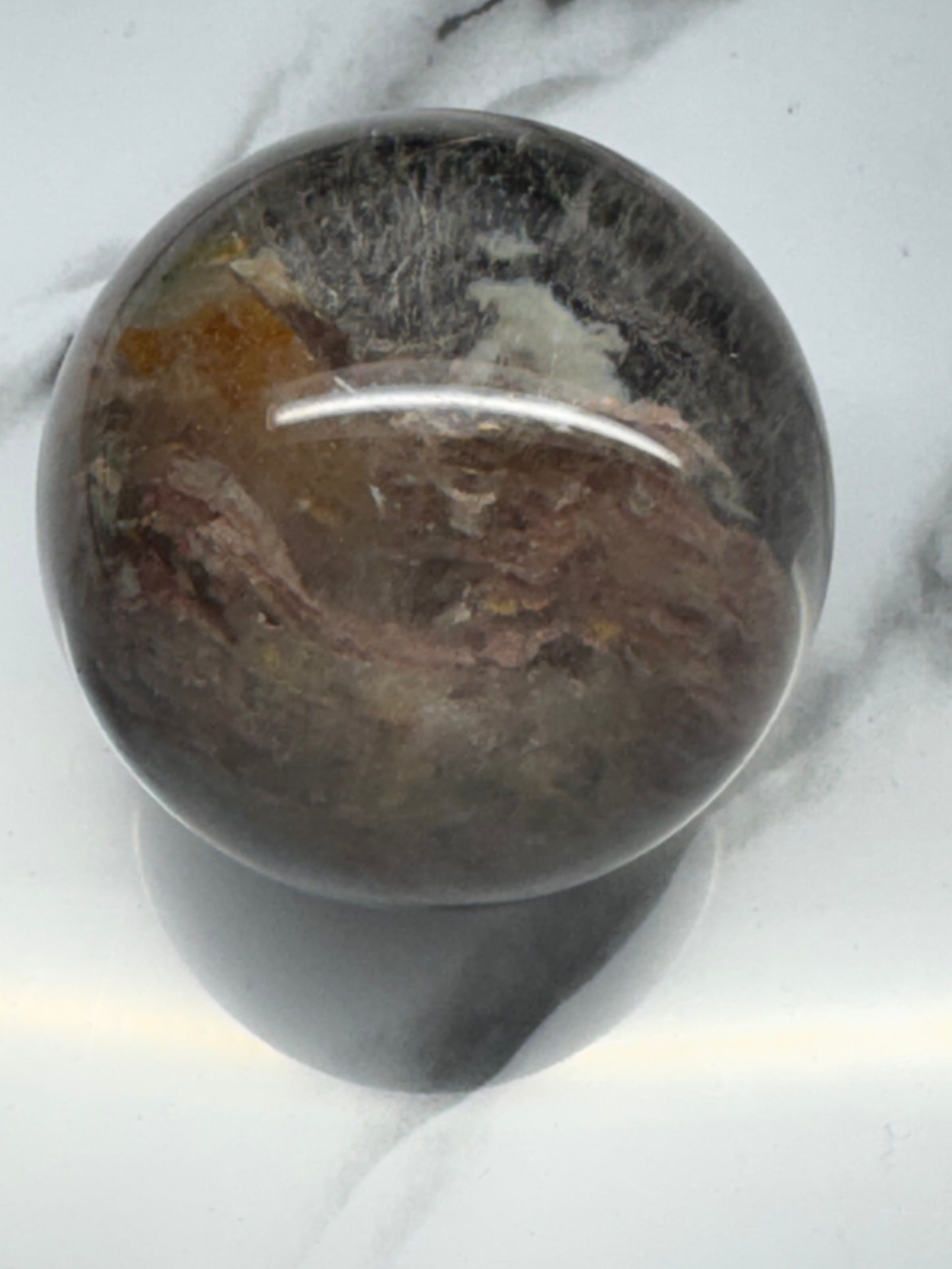 Thousand Layer Garden Quartz Sphere