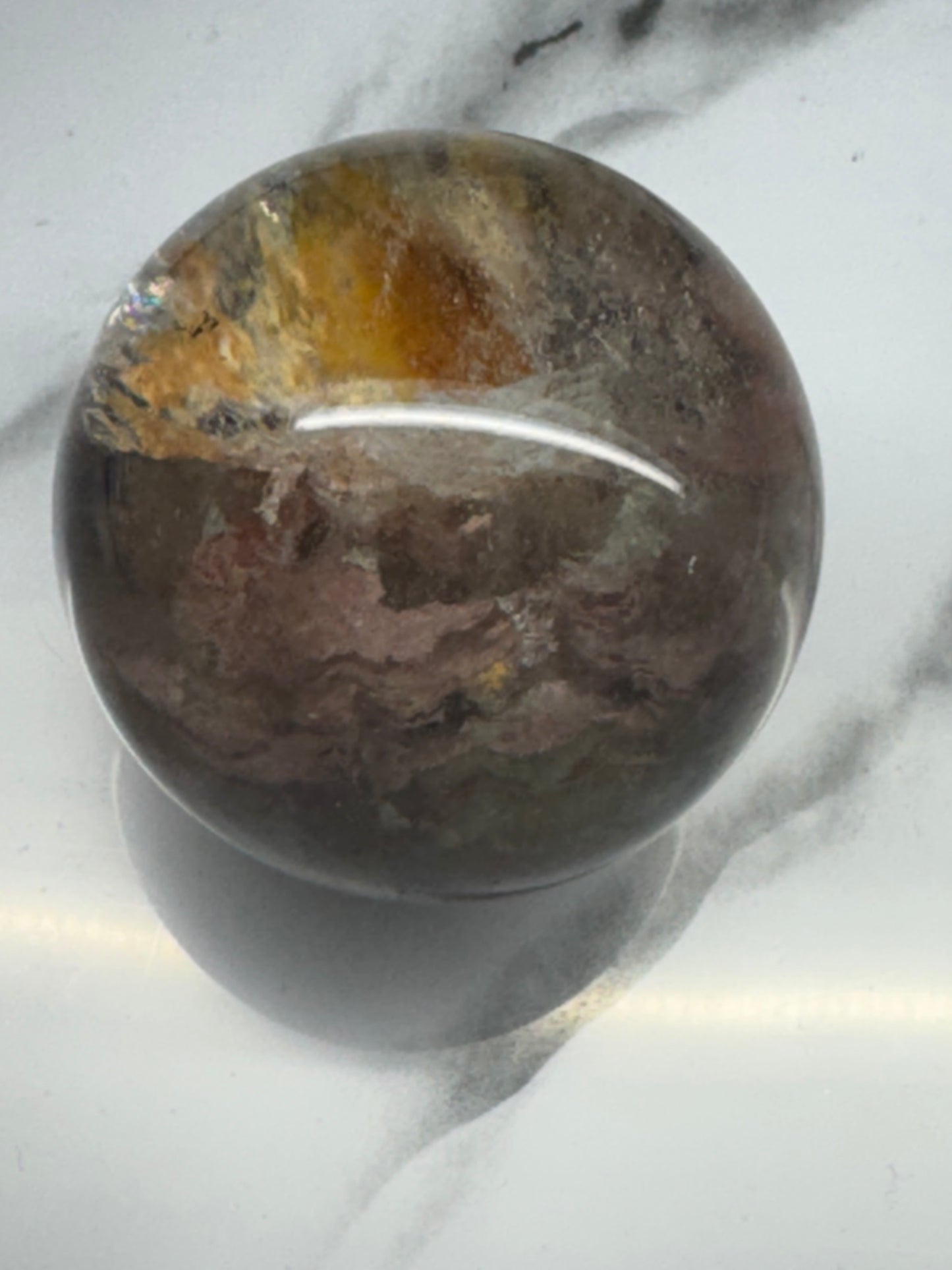 Thousand Layer Garden Quartz Sphere